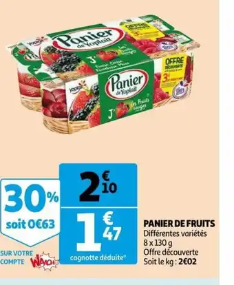 Auchan Supermarché Panier de Fruits offre