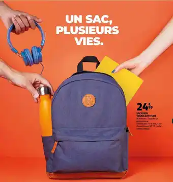 Auchan Supermarché Sac à Dos Young Attitude offre