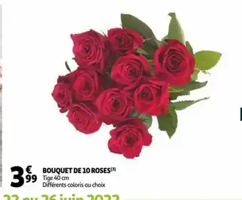 Auchan Supermarché Bouquet de 10 Roses offre