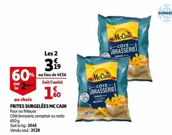 Auchan Supermarché Frites Surgelées Mc Cain offre