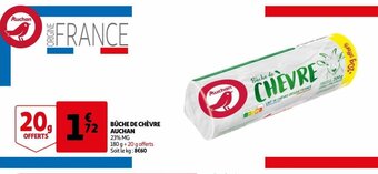 Auchan Supermarché Bûche de chèvre Auchan offre