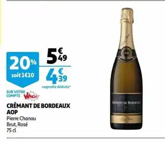 Auchan Supermarché Crémant de Bordeaux AOP offre