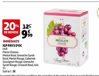 Auchan Supermarché IGP Pays d'Oc offre