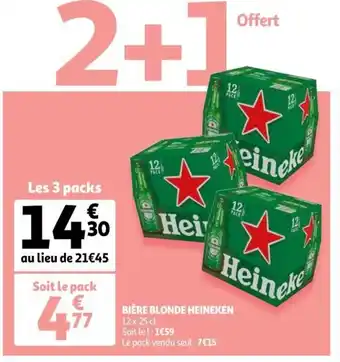 Auchan Heineken Bière Blonde offre