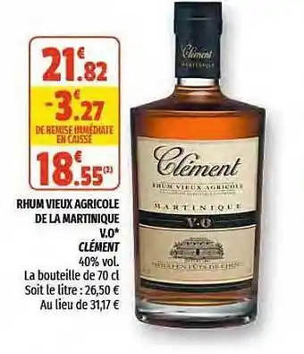 Coccinelle Express Rhum Vieux Agricole De La Martinique V.o. Clément offre