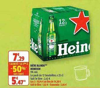 Coccinelle Express Bière Blonde Heineken offre