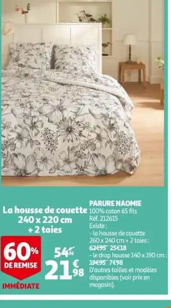 Auchan Parure Naomie offre