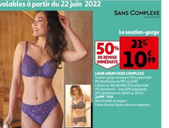 Auchan Ligne Arum Sans Complexe offre