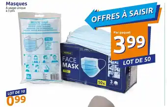 Action Masques offre
