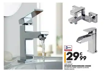 ALDI Mitigeur Monocommande Chromé Home Creation offre