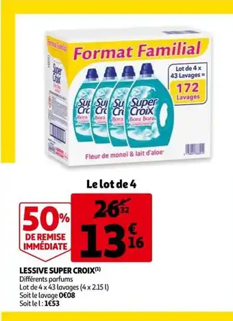Auchan Lessive Super Croix offre
