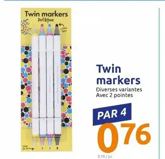 Action Twin Markers offre