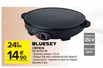Bluesky Crêpière 1250 W