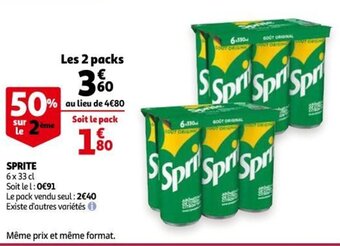 Auchan Sprite offre