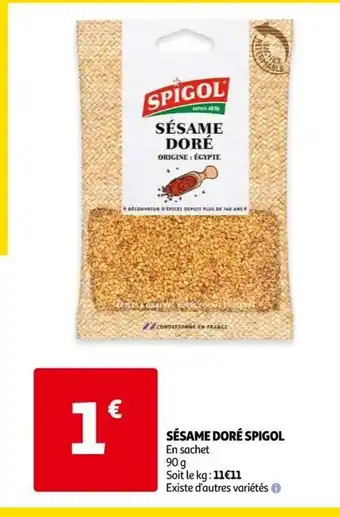 Auchan Sésame Doré Sigol offre