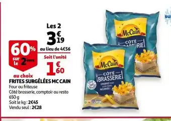Auchan Frites Surgélées Mc Cain offre