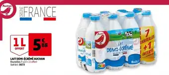 Auchan Lait Demi-écréme Auchan offre