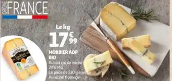Auchan Morbier AOP Bio offre