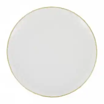 Assiette plate orphee dorée d22cm en verre