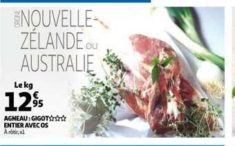 Auchan Agneau Gigot Entier Avec Os offre