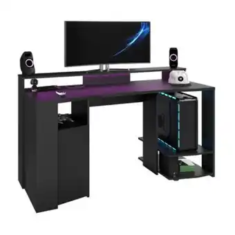 BUT Bureau gamer led racer noir offre