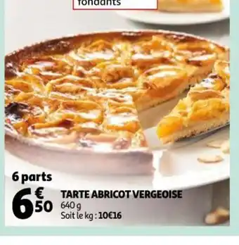 Auchan Tarte Abricot Vergeoise offre
