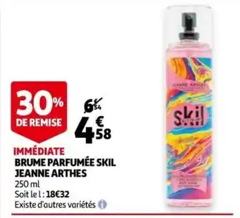 Auchan Brume Parfumée Skil Jeanne Arthes offre