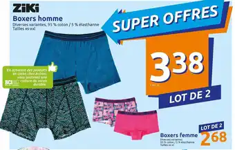 Action Boxers homme offre