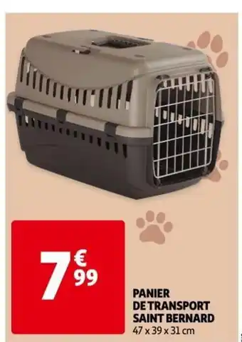 Auchan Panier de Transport Saint Bernard offre