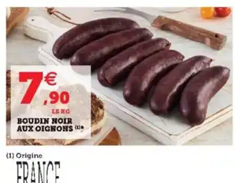 Super U Boudin Noir Aux Oignons offre