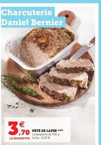 Super U Pâté de Lapin offre