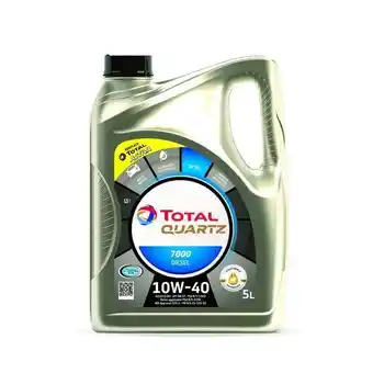 Auchan Supermarché Huile total quartz 7000 diesel 10w40 offre