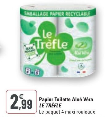 G20 LE TREFLE papier toilette aloé véra offre