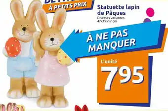Action Statuette Lapin De Pâques offre