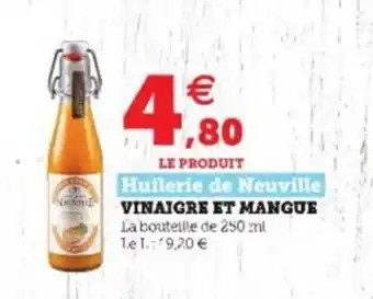 Super U Vinaigre et mangue offre