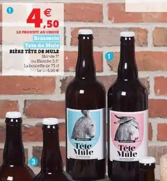 Super U Bière tête de mule offre