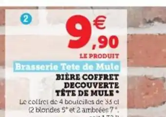 Super U Bière coffret decouverte tête de mule offre