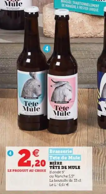 Super U Bière tête de mule offre
