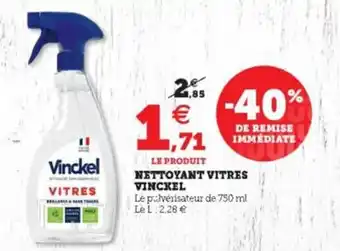 Super U Nettoyant vitres vinckel offre