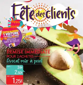 Match Avocat mûr à point offre