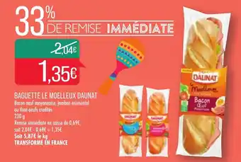 Match Baguette le moelleux daunat offre