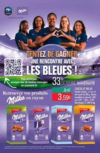 Match Chocolat milka offre
