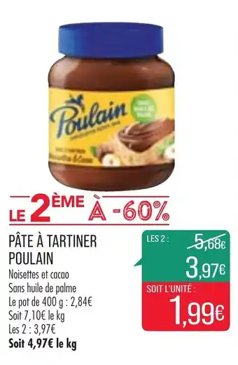 Match Pâte à tartiner poulain offre
