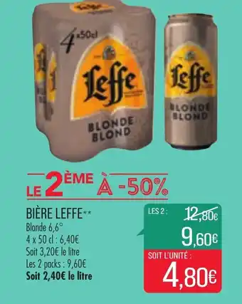 Match LEFFE bière offre