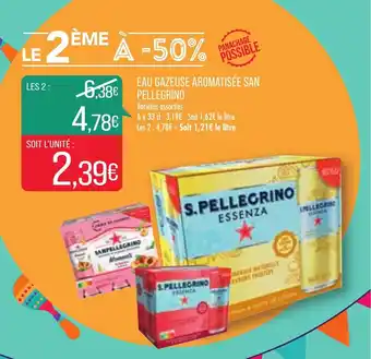 Match Eau gazeuse aromatisée san pellegrino offre