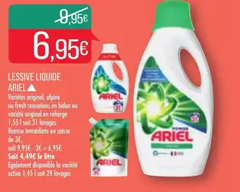 Match Lessive liquide ariel offre