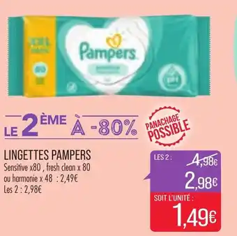 Match Lingettes pampers offre