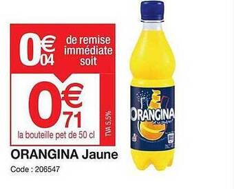Promocash Orangina Jaune offre