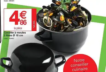Promocash Cocotte à Moules 2 Litres ø 18 Cm offre