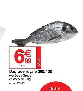 Promocash Daurade Royale 300-400 offre